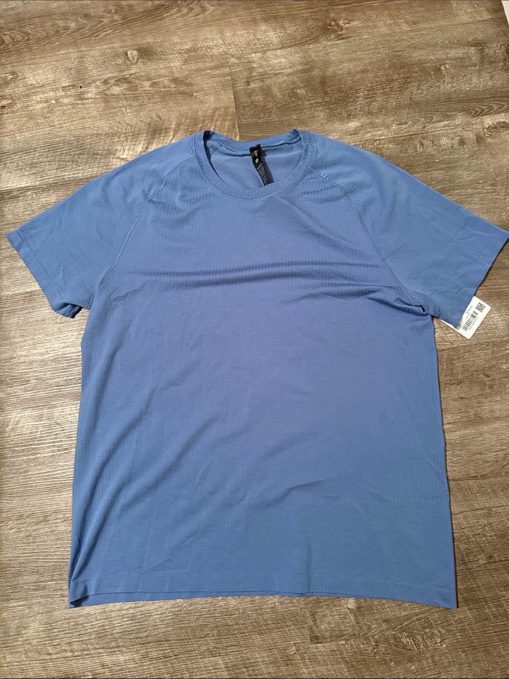 Men's Lululemon metal vent tech Short-Sleeve Performance T-Shirt - Blue